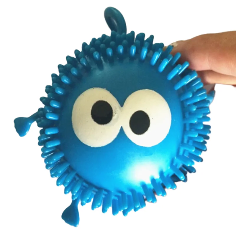 toys manufacturers Kids Funny Flashing Animal Puffer Ball for Children Stress Relief Ball Hedgehog Puffer Ball Toys