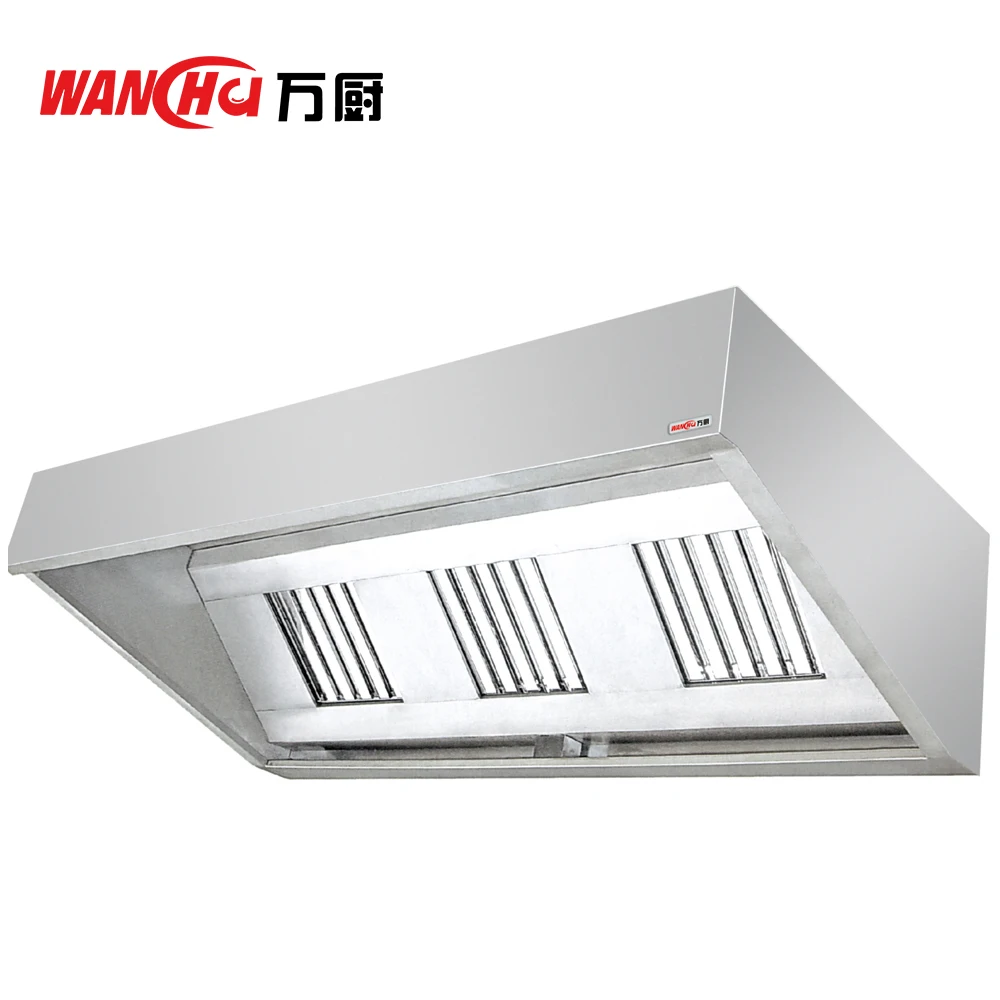 Philippines Restaurant Kitchen Stainless Steel Range Hood Kitchen Chimney Hood Industrial Cooker Hoods Factory