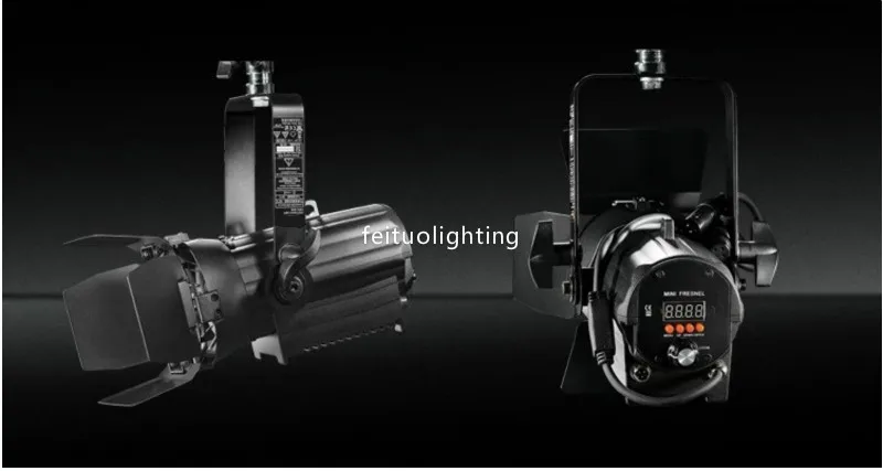 COB 60w Mini LED Studio Spot Light  Fresnel Profile Spotlights Single WW/CW DMX Control For Theatre Church Films Stage spotlight