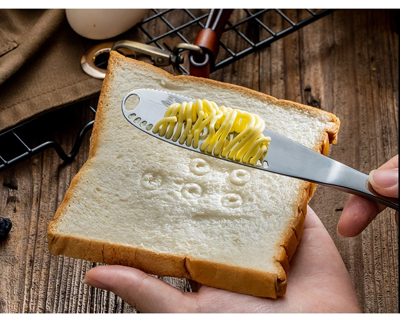 2021 Multi-function Dinner Knife Butter Spreader Knife Stainless Steel Butter Knife