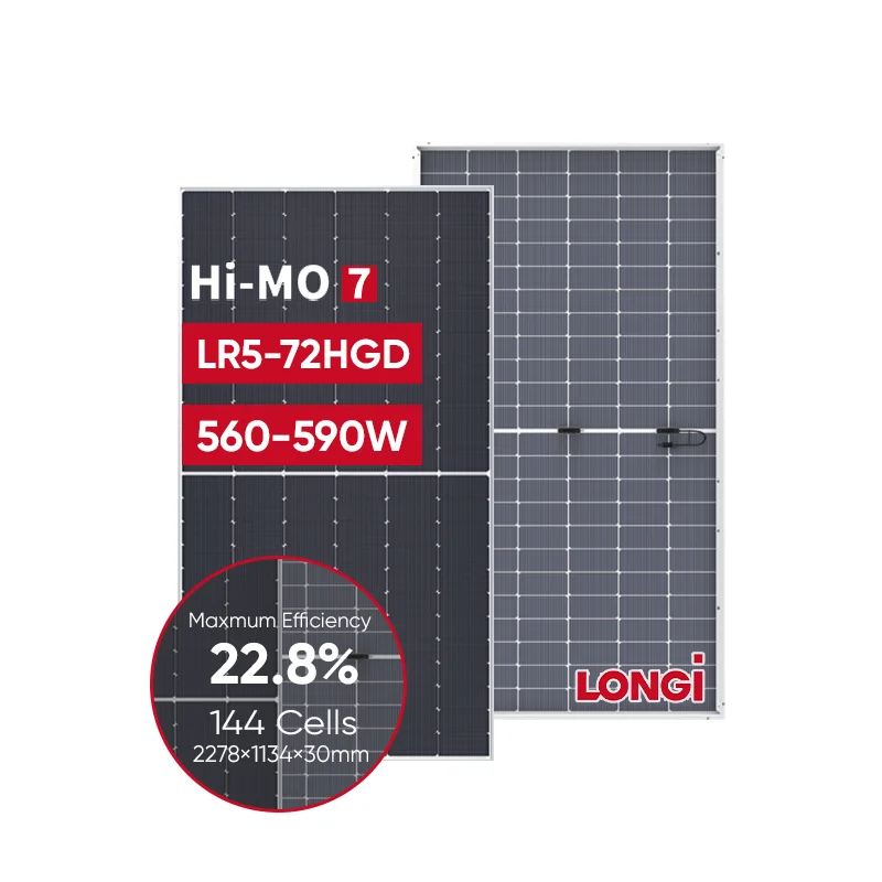 Солнечные панели Longi Himo 7 550 Вт двухфазные 560 565 570 575 585 590 монокристаллические коммерческие солнечные Hi-Mo