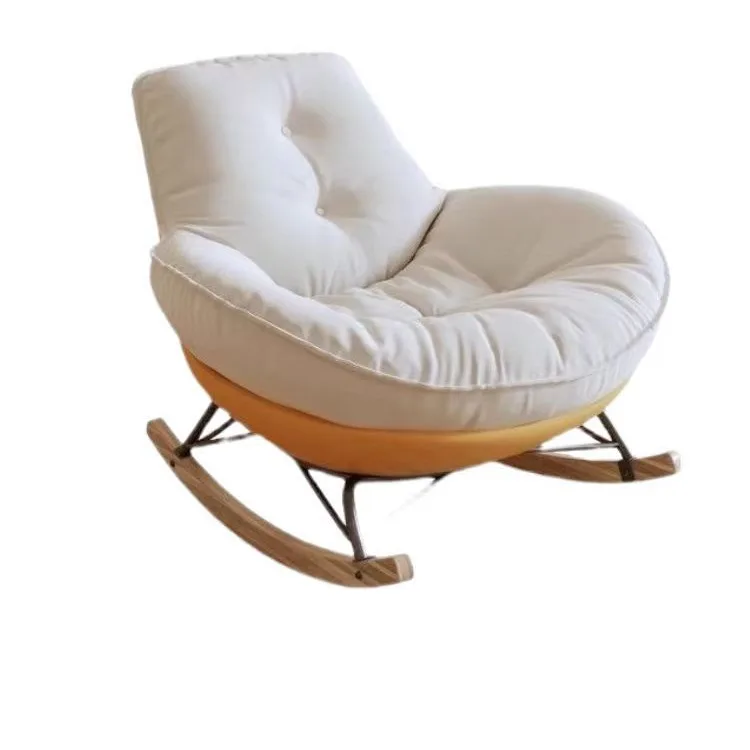 Upgrade Products Durable Eggshell Lazy Chairs Set Anti Slip Rocking Chair For Adults Lazy Recliner Leisure Chairs