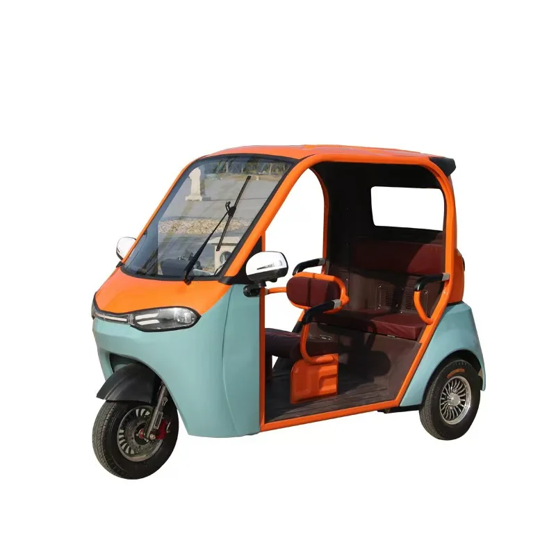 2024 New Design Hot Selling Safely three wheel electric tricycles European Union Rickshaw Tuktuk For Taxi Use