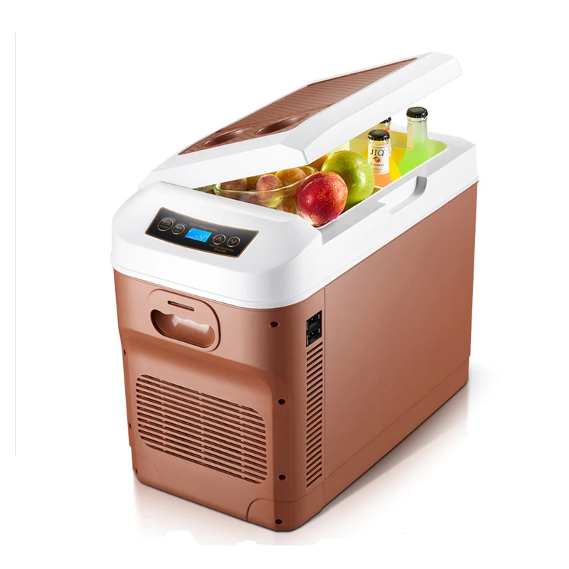 28L 12/24V Electric Mini Fridges Car Home Refrigerator Cooler Heater Portable Cool box icebox for Food Drink