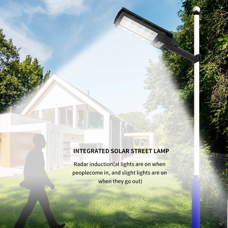 remote control solar street light high lumens 200W outdoor solar light  IP65 waterproof led light up pickleball paddles