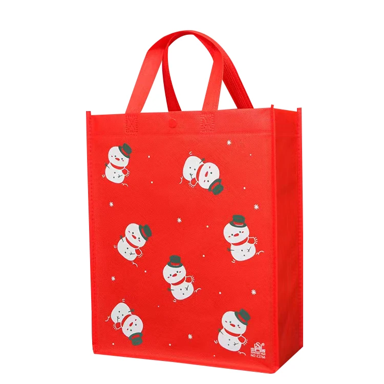 High Quality Christmas Eco-Friendly Non Woven Tote Bag