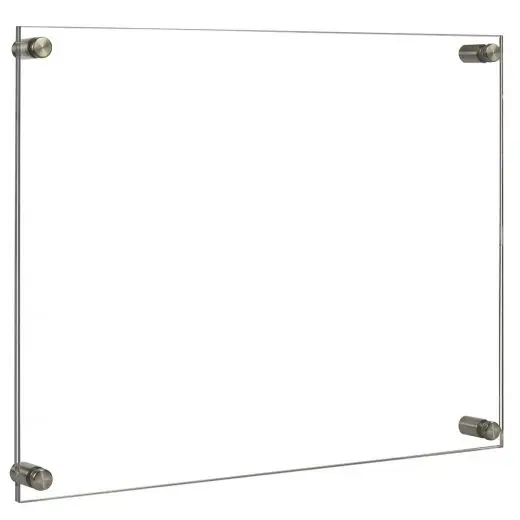 Wall Decoration Floating Acrylic Wall Frame with Metal Standoffs