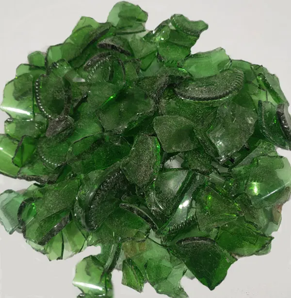 Glass Manufacturer Broken Glass Bottle Scrap Green Recycled Glass Cullet for Sale