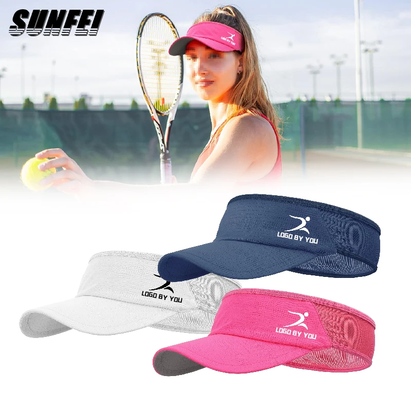 sunfei custom Travel Casual Sunscreen Hats Empty Top Hat Adjustable Empty Top Baseball Fishing Hunting Outdoor Sun Visor Caps