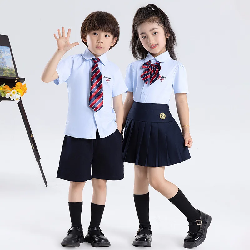 Wholesale custom color matte Fabric Sexy School Girl Uniform Clothes Design