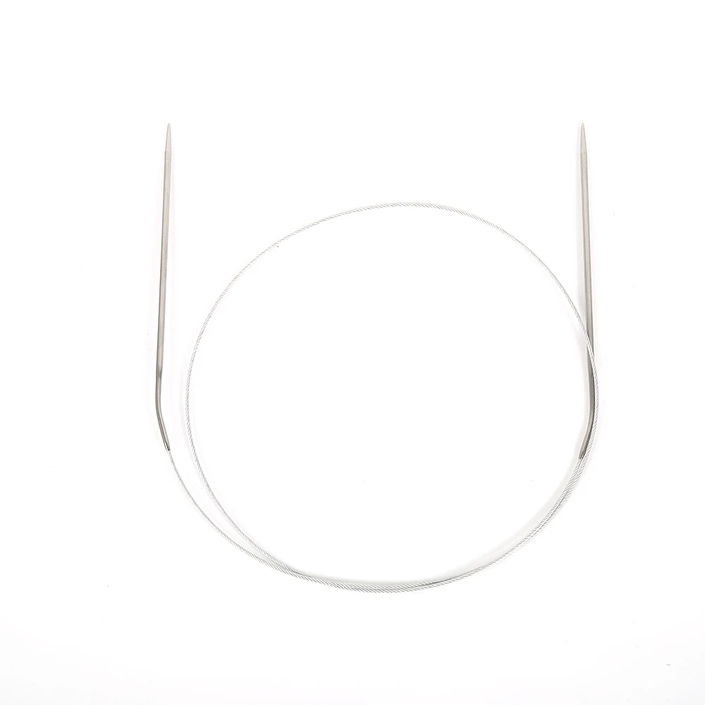 wholesale comfort safe metal circular knitting needle with plastic wire