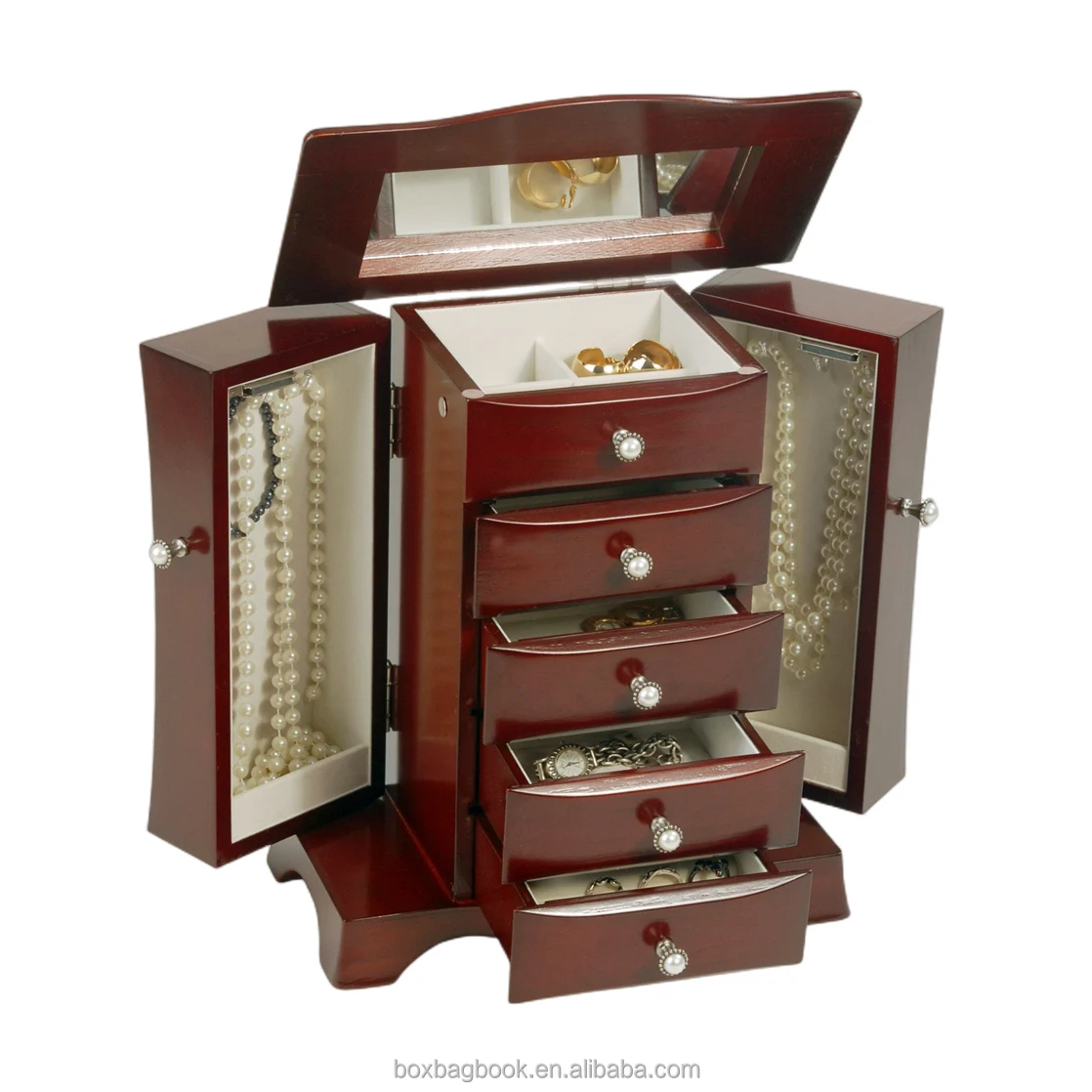 Bracelet ring necklace jewellery box wooden bamboo boxes for sushi food container perfume essential oil bottle with wooden box