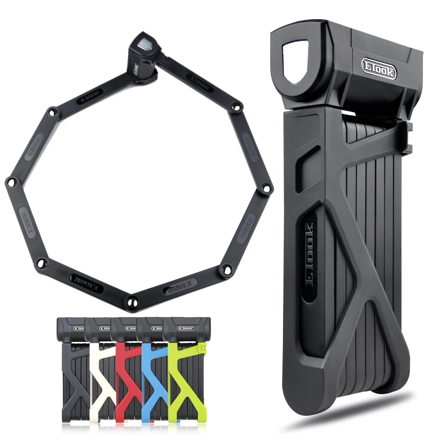 OEM 1100mm Anti Theft Foldable Bicycle Lock Key Factory Patent Design Ebike Lock Bike Lock