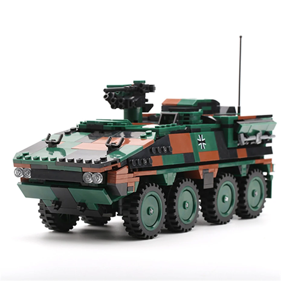 NEW XINGBAO 06043 Military Bricks 808pcs The GTK BOXER Armored Vehicle Model Building Blocks Bricks Educational Toys Stem Toys