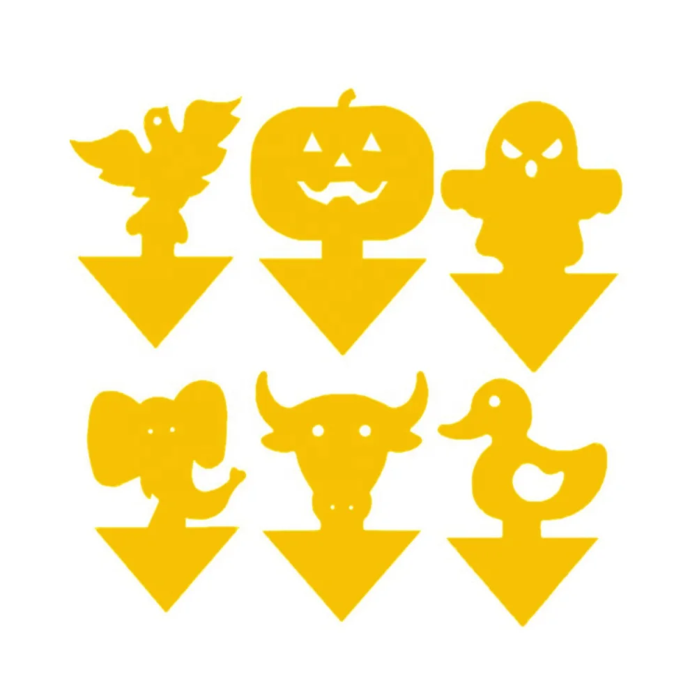 Factory Direct Sale Insect Traps Sticky Horticulture Vegetables Cartoon Shape Fruit Fly Sticky Traps For Insect Trap