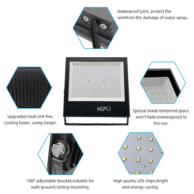 Ac 220v High Brightness Adjustable Ip66 Waterproof Logistic Airport Stadium Projector High Mast Led Flood Light