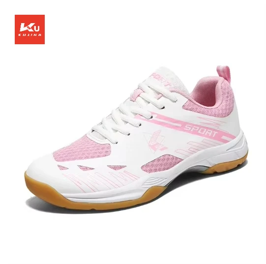 Trendy Durable Mesh Print Carbon Synthetic Volleyball Table Tennis Trainer Handball Men Woman Badminton shoe woman