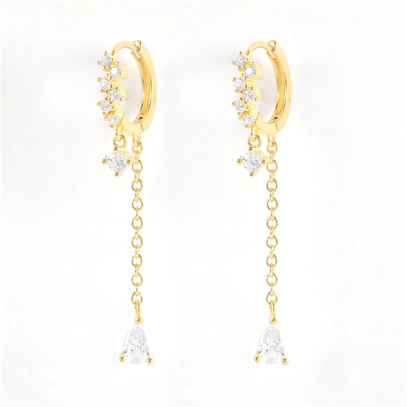 ROXI S925 sterling silver diamond gorgeous dainty huggie hoop earrings jewelry for women 2021