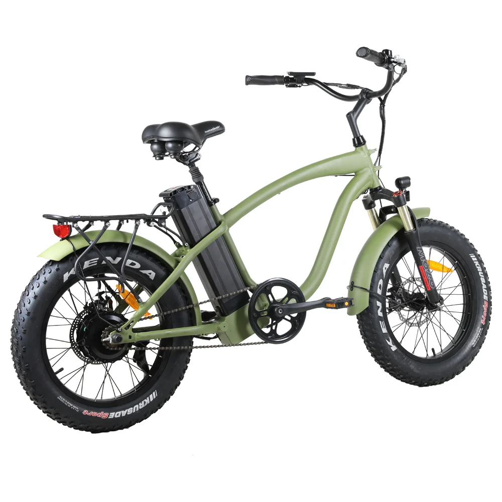 48V 20 inch 500w beach cruiser mini hummer ebike  electric bike with rear rack
