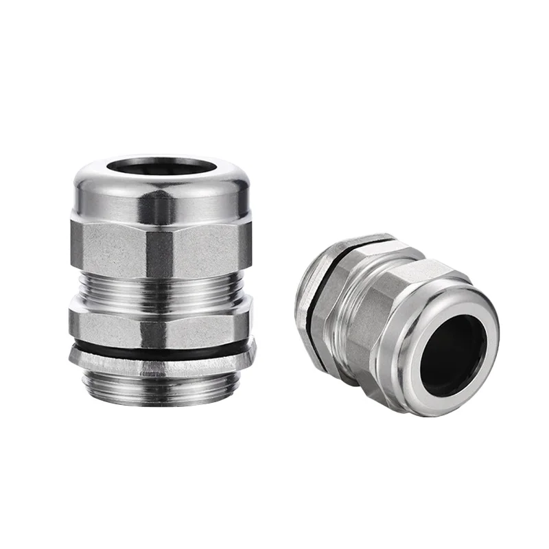 Stainless Steel Cable Gland PG Series IP68 PG7 PG9 PG11 PG13.5 PG16 PG21 PG29 PG36 PG42 PG48 PG63 factory wholesale cable gland