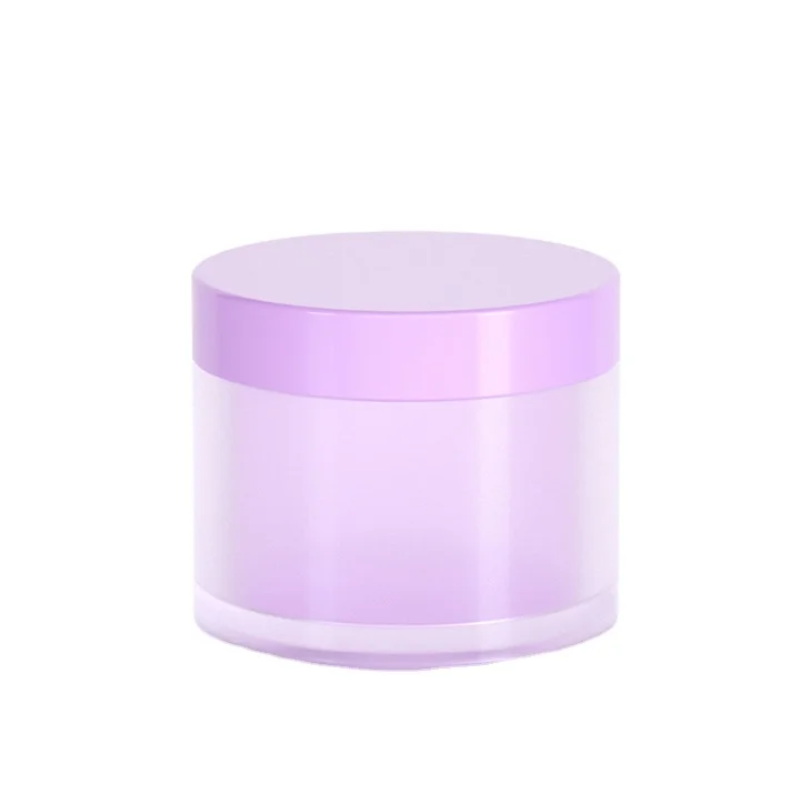 high quality low price plastic cosmetic hand care cream jars 5 10 15 20 30g 40g 50g 60g 80g 100g purple PETG packaging with logo