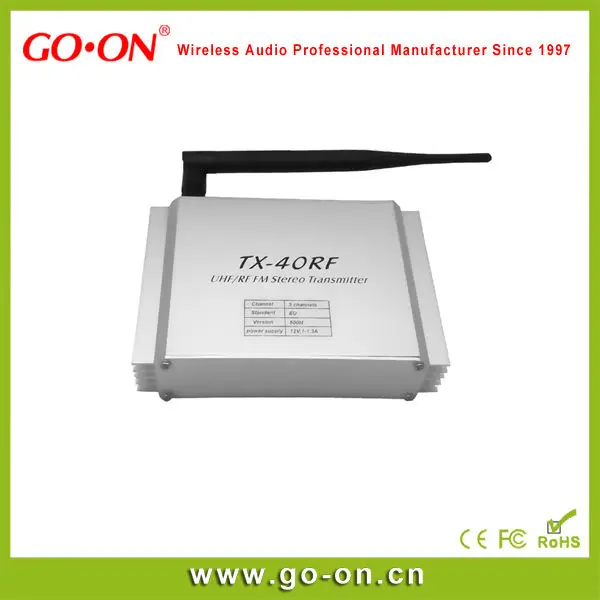 TX-40RF Go-on Transmitter for Silent Disco Headphone Earphone Headset Long Range High Accuracy