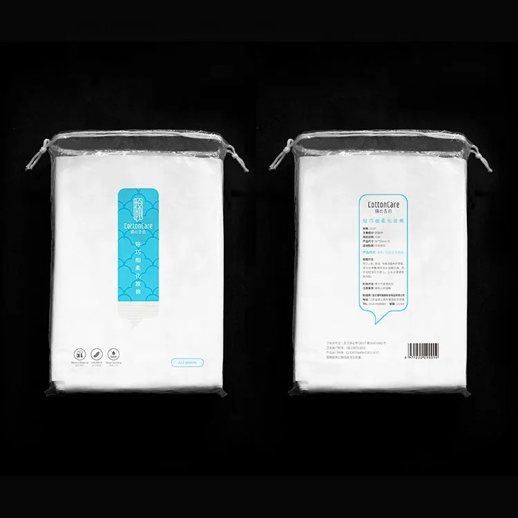 Различные упаковки экологичный очищающий хлопок Pad Square