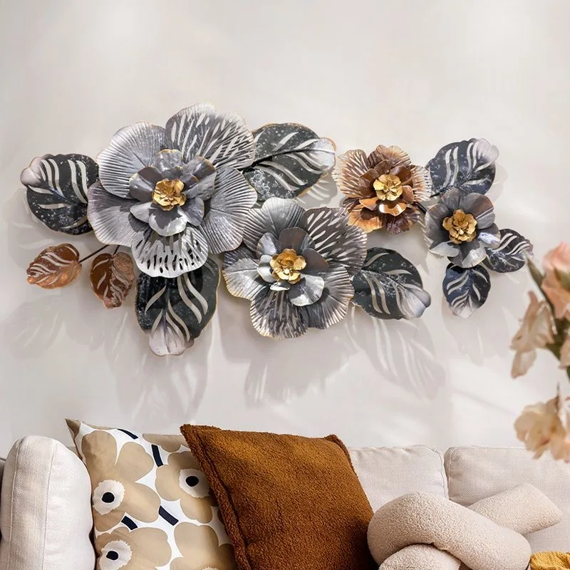 122*59 new dropshipping products 2024 metal metallic wall living room for home decor luxury  art item house decoration luxuriant