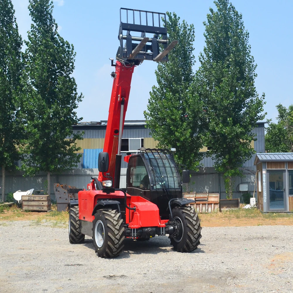 CE Standard Telescope Forklift 4Ton 4000kg Forklift Boom Truck 17m Telescopic Arm Diesel Forklift