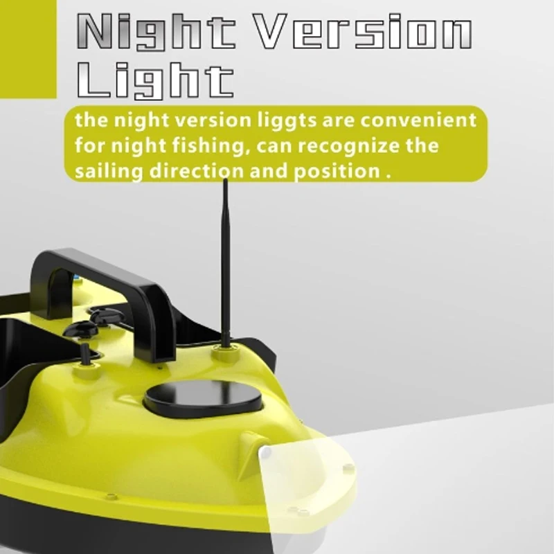 Dropshipping Price D18B GPS Outdoor Double Motors Fishing Bait Boat With 3 Bait Containers D18B GPS Bait Fishing Boat