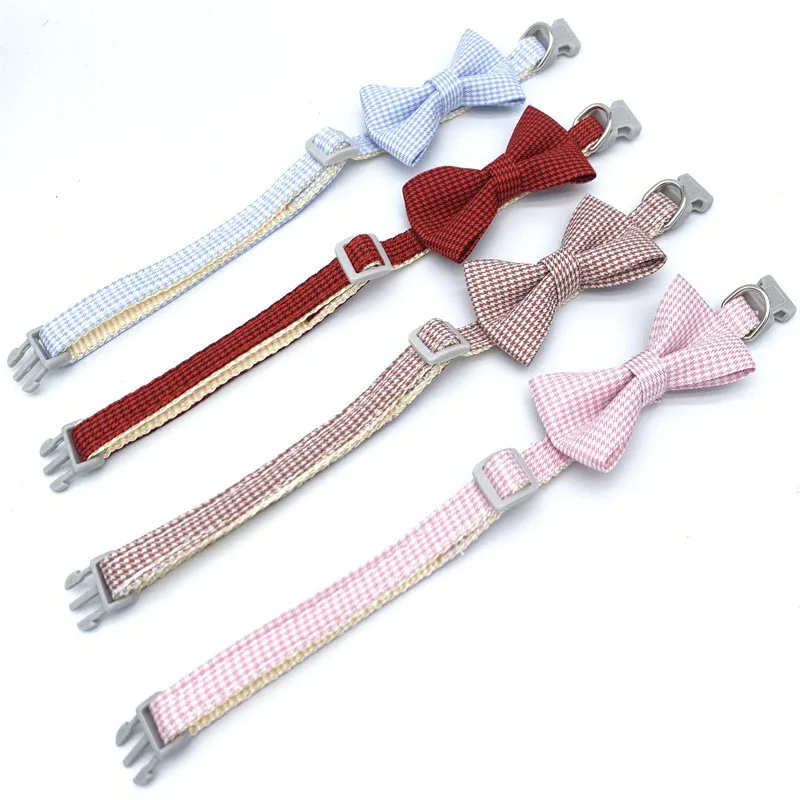 printing fabric dog collar bow tie, custom soft dog collar, pet decorative collar