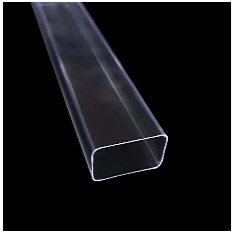 Square Plastic Tube Factory Extrusion Plastic Transparent Tube With Cap Transparent Packing Tube