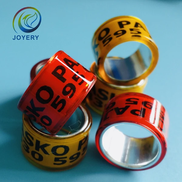 High quality european countries clubs pigeon rings Height 7mm Short pigeon rings new model pigeon ring