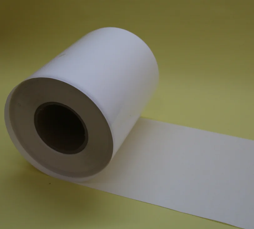 Silver PET sticker with glassine liner