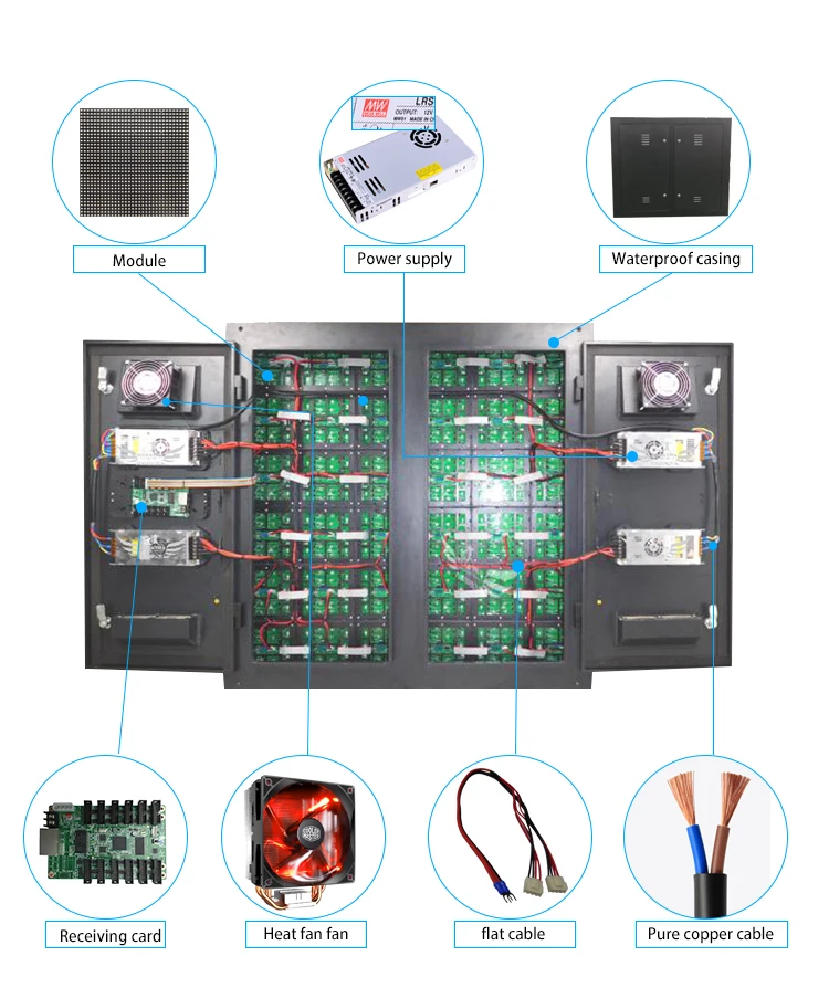 p2.9 p 3.91 p4.81 RGB led screen module 250x250mm outdoor led matrix pixel panel display screen for video wall