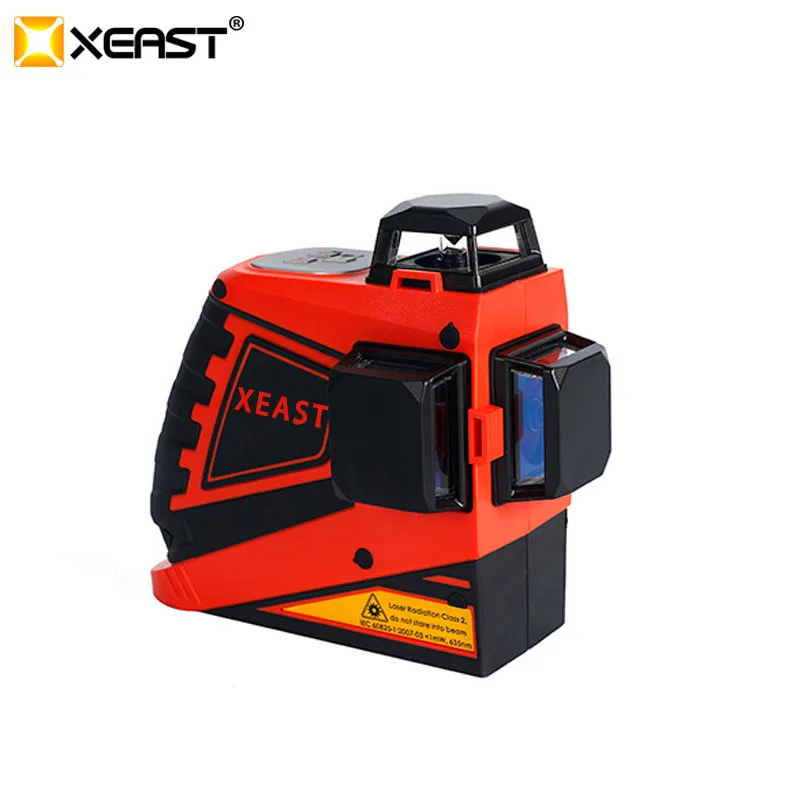 XEAS professional 3D 12Lines red Laser Levels Self-Leveling 360 Horizontal And Vertical Cross Green Laser Beam Line