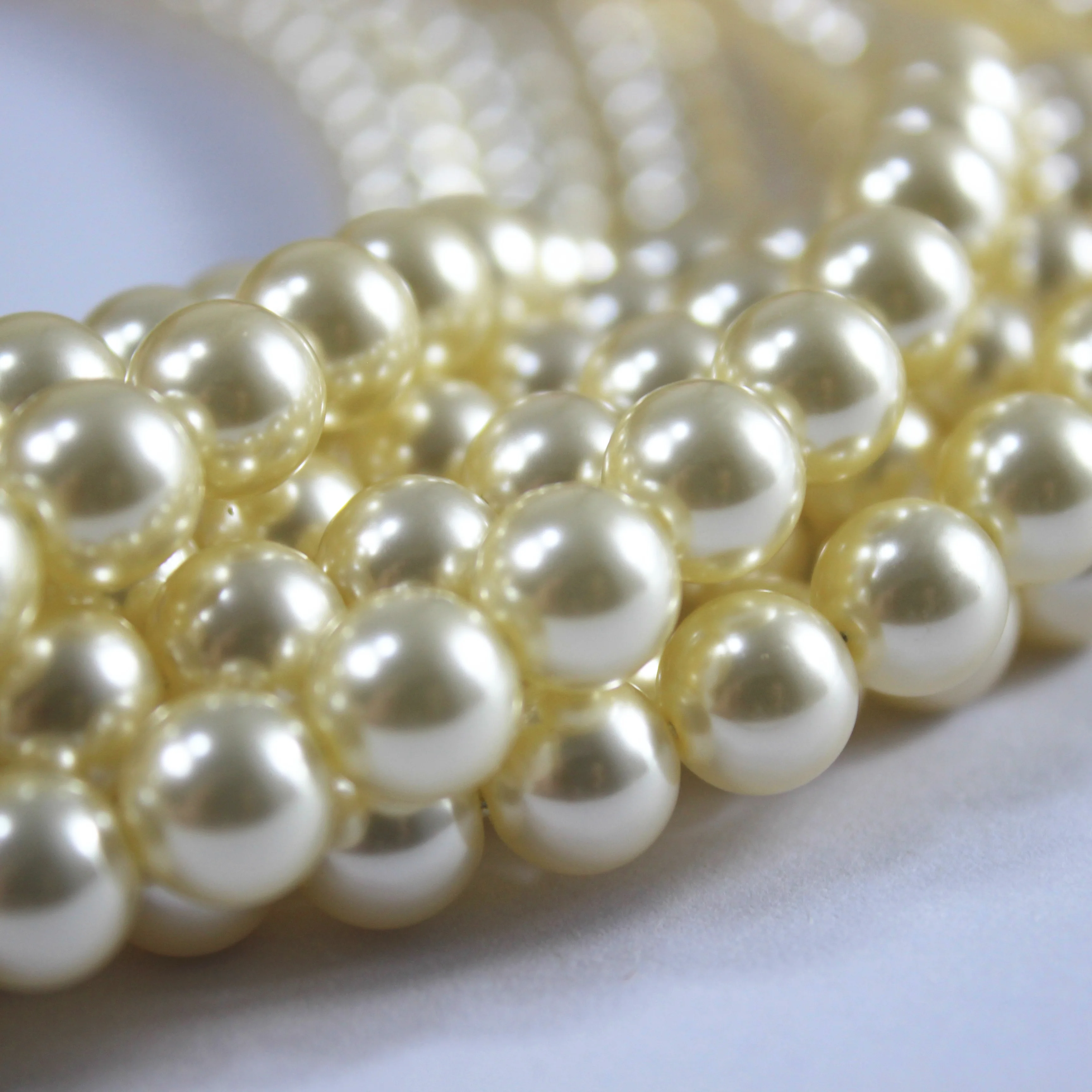 Wholesale hight quality highlight glass pearl Imitation pearls for bracelet necklace making findings