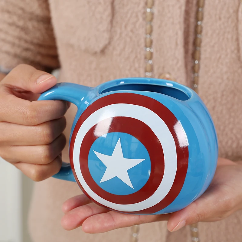 
Marvel superhero creative water cup little bitch Deadpool spider man Ceramic spider man Ceramic souvenir mug 