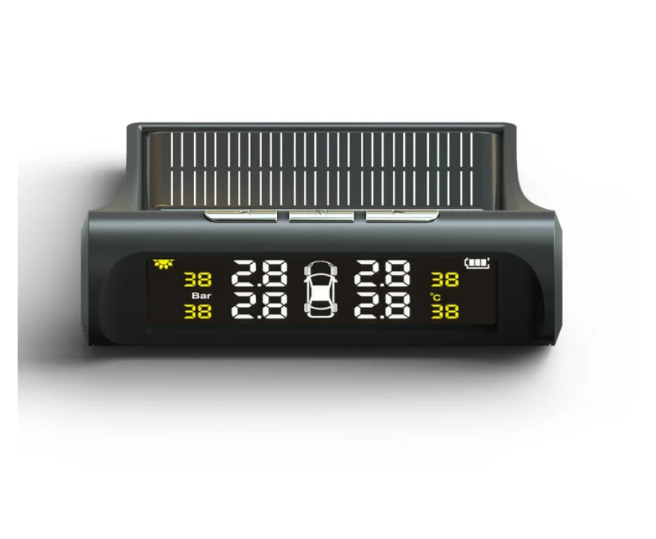 Беспроводная автомобильная система контроля давления в шинах в режиме реального времени, солнечная, внешняя, внутренняя, универсальная система контроля давления в шинах