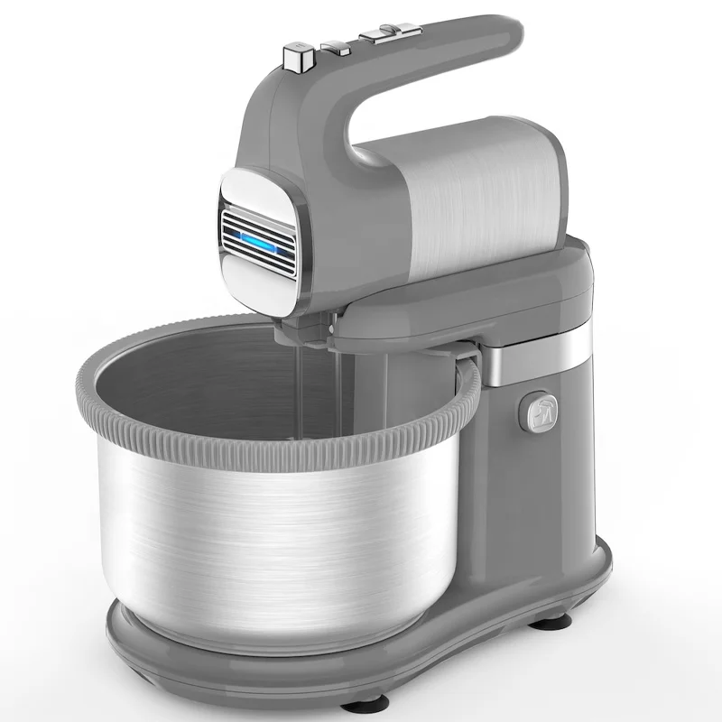 3 In 1 500W Powerful Hand Mixer with 5-Speeds and Turbo Stainless Steel Handheld Kitchen Mixer Includes Beaters and Dough Hooks