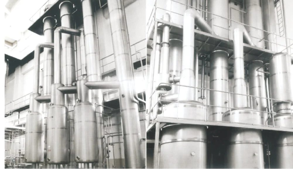 customize falling film evaporator improve recovery efficiency vegetable oil extraction machine vacuum concentrate tank