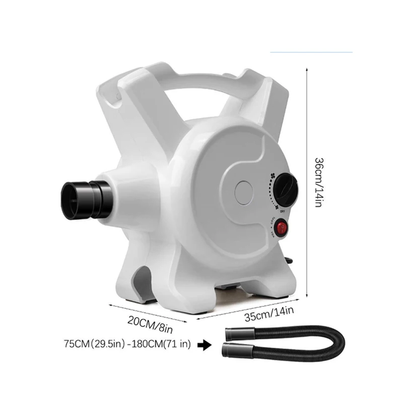 pets dryer dog blowing machine with heating adjustable speed nozzles grooming cat dog hair dryer