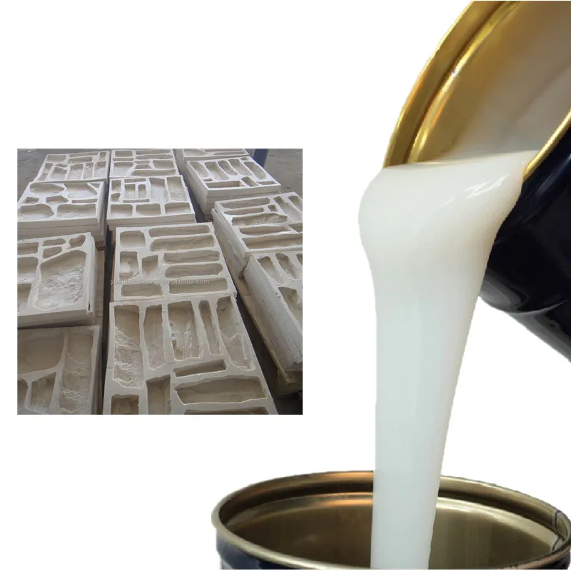 Silicon rubber molds rtv 2 silicon Low viscosity for Stone Crafts Molds rubber manufacturers