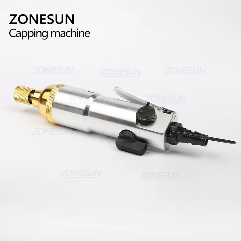 ZONESUN ZS-XG800 Manual Pneumatic Bottle Capping Machine Screwdriver Set Aircrew Driver Bottle Capper Tools