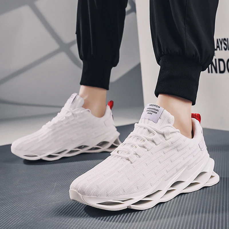 
HN6138 Light Weight Breathable Knit Mesh TPU Custom Training Mens Trainers Shoes Men Sneakers Casual shoes 