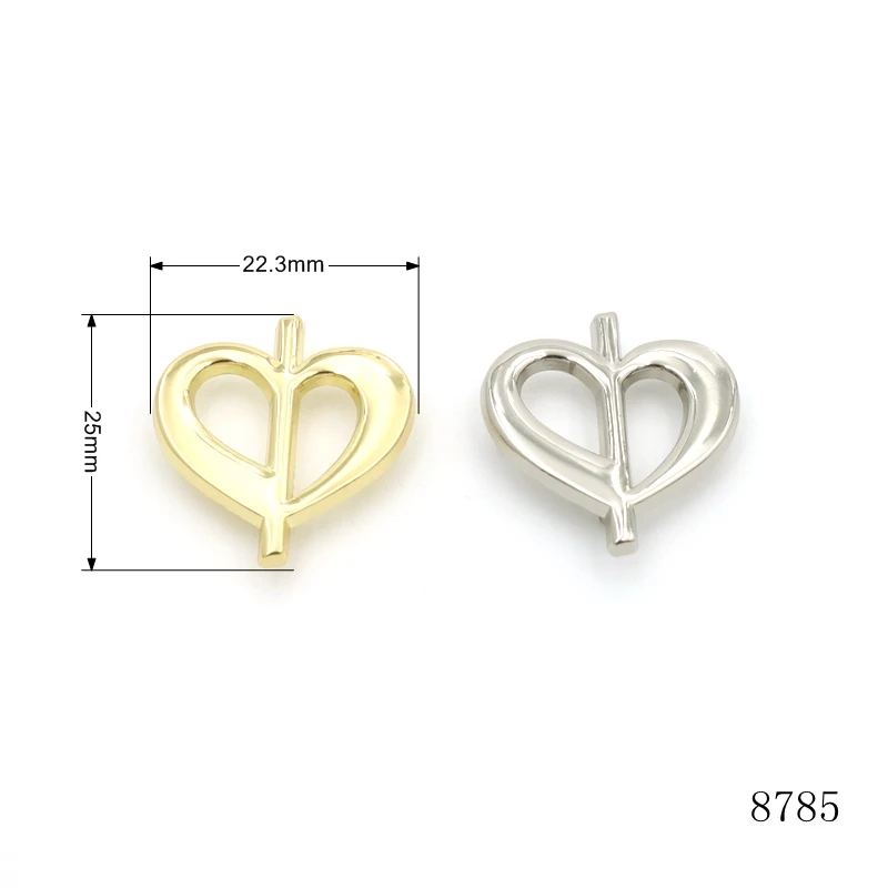 High End Brand Design Metal Letters Logo custom logo plate Metal Bag Logo for Shoulder Bag