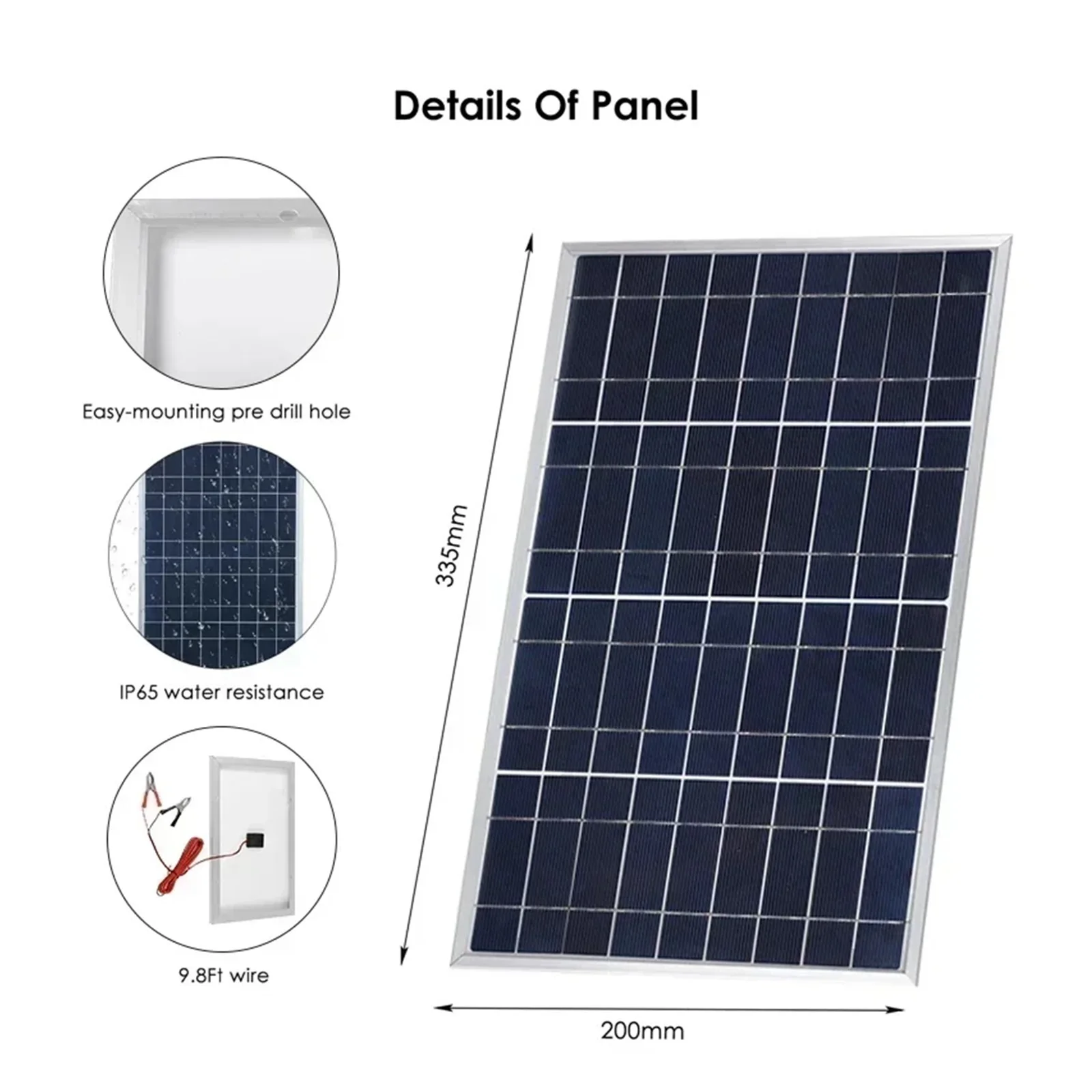 Senhuo Portable 300W Solar Kit 12V Polycrystalline Solar Cell Generator For Outdoor Home Use