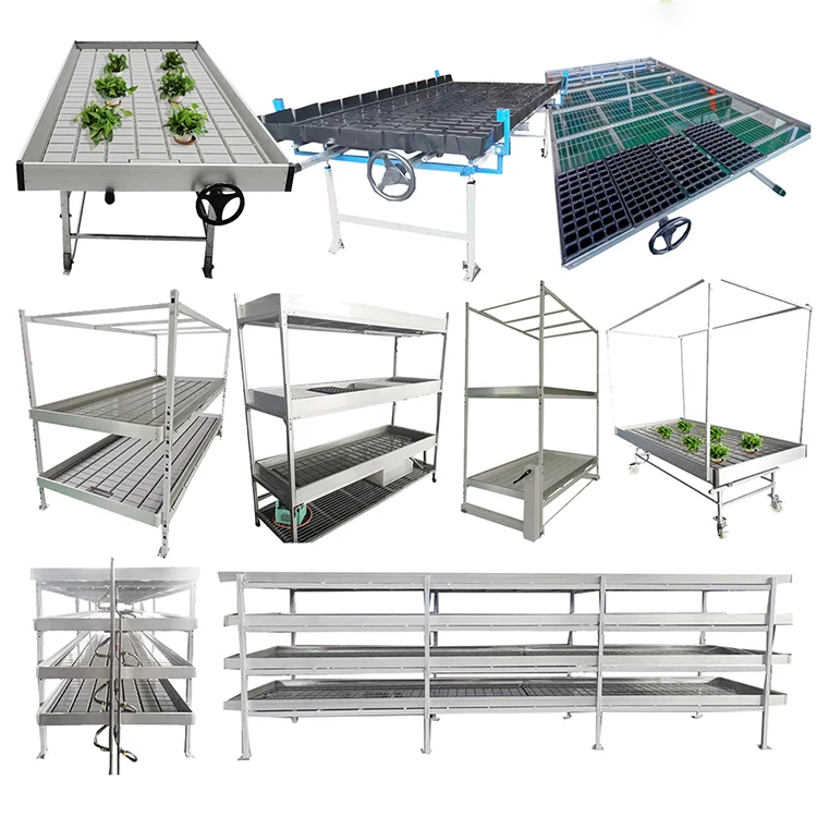 Professional customization mushroom cultivation grow racks growing shelves  Vertical Mobile Grow Rack System Farming