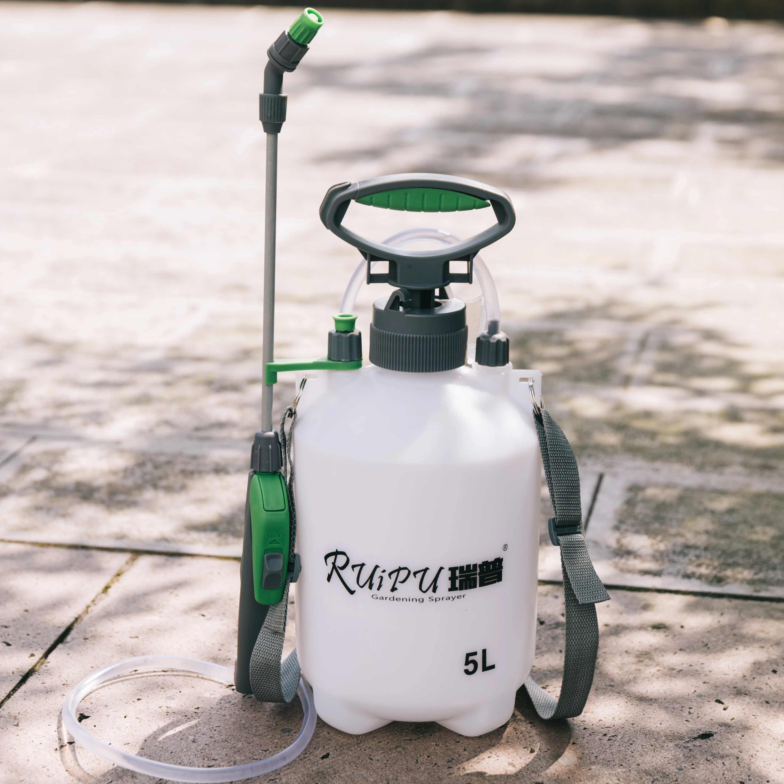 RUIPU 5L/8L Single Shoulder Safety Pressure Relief Plastic Spray Kettle for Agricultural and Garden Use