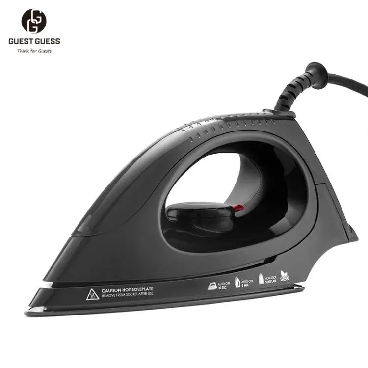 China Factory Supplying Customized Hotel 1000W Eco-Friendly Water Saving Non-Stick Soleplate Electric Dry Iron For Clothes